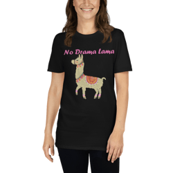 no drama llama short-sleeve unisex t-shirt