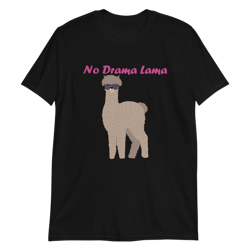 no drama llama short-sleeve unisex t-shirt