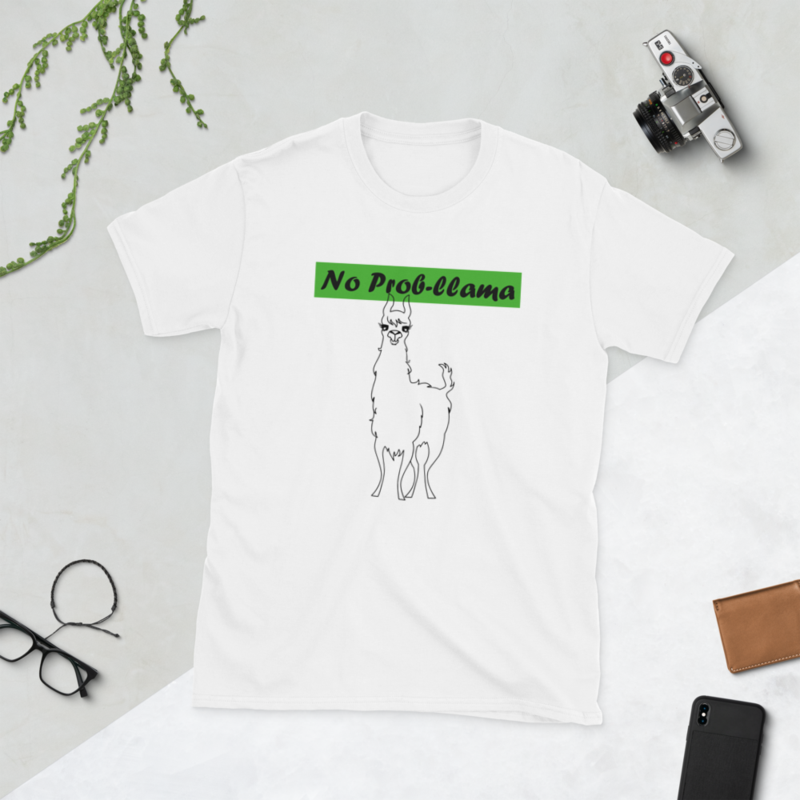 No Prob-Llama Funny Alpaca Llamas Short-Sleeve Unisex T-Shirt