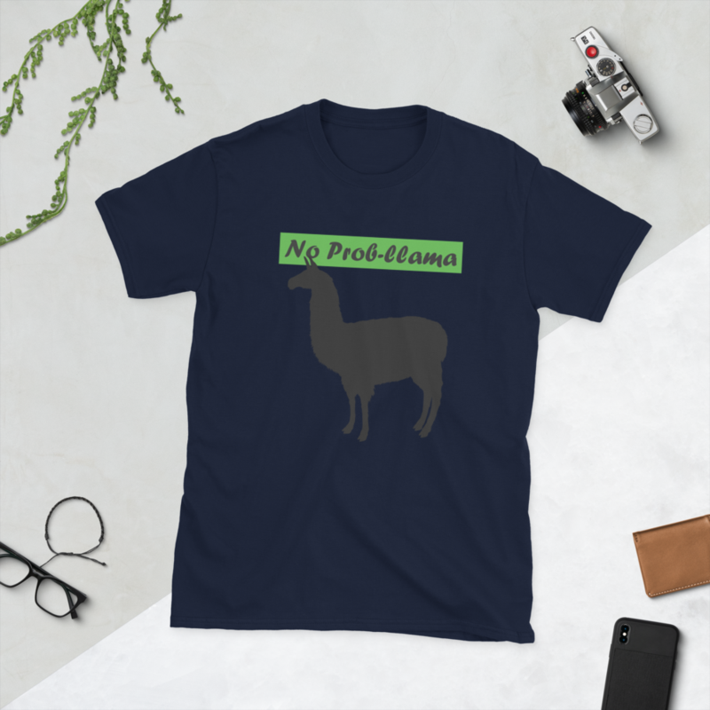 No Prob-Llama Funny Alpaca Llamas Short-Sleeve Unisex T-Shirt
