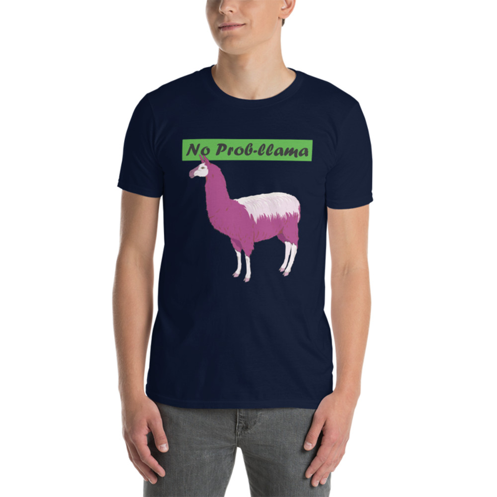 No Prob-Llama Funny Alpaca Llamas Short-Sleeve Unisex T-Shirt