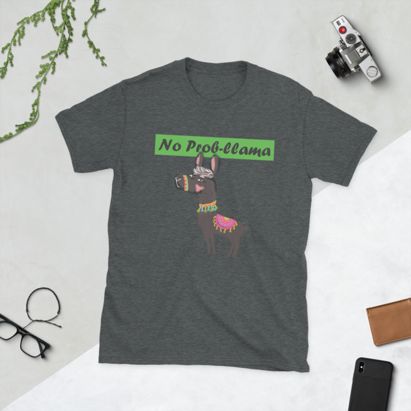 No Prob-Llama Funny Alpaca Llamas Short-Sleeve Unisex T-Shirt