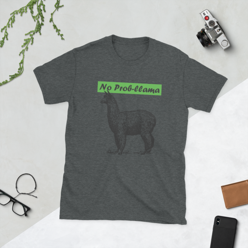 No Prob-Llama Funny Alpaca Llamas Short-Sleeve Unisex T-Shirt