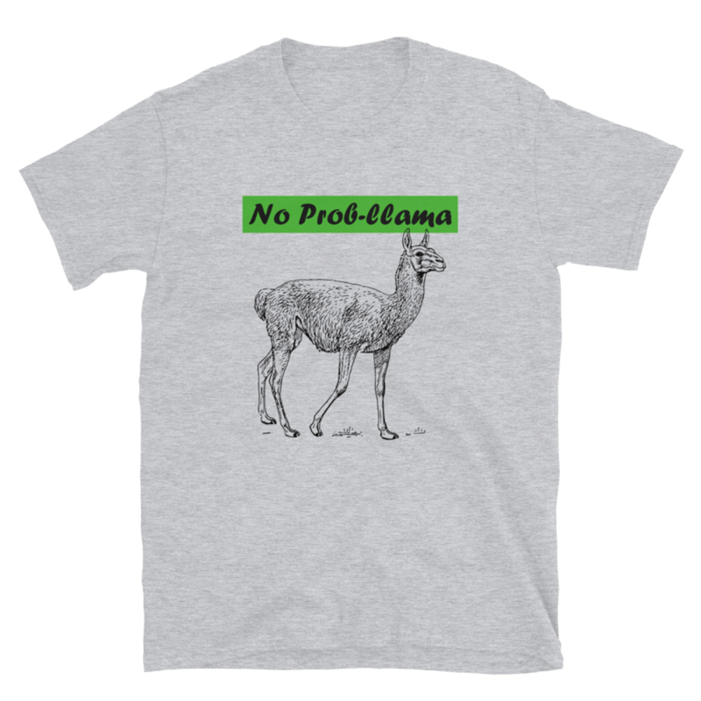 No Prob-Llama Funny Alpaca Llamas Short-Sleeve Unisex T-Shirt