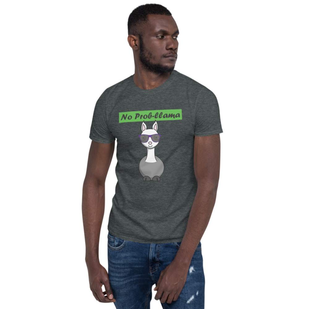 No Prob-Llama Funny Alpaca Llamas Short-Sleeve Unisex T-Shirt