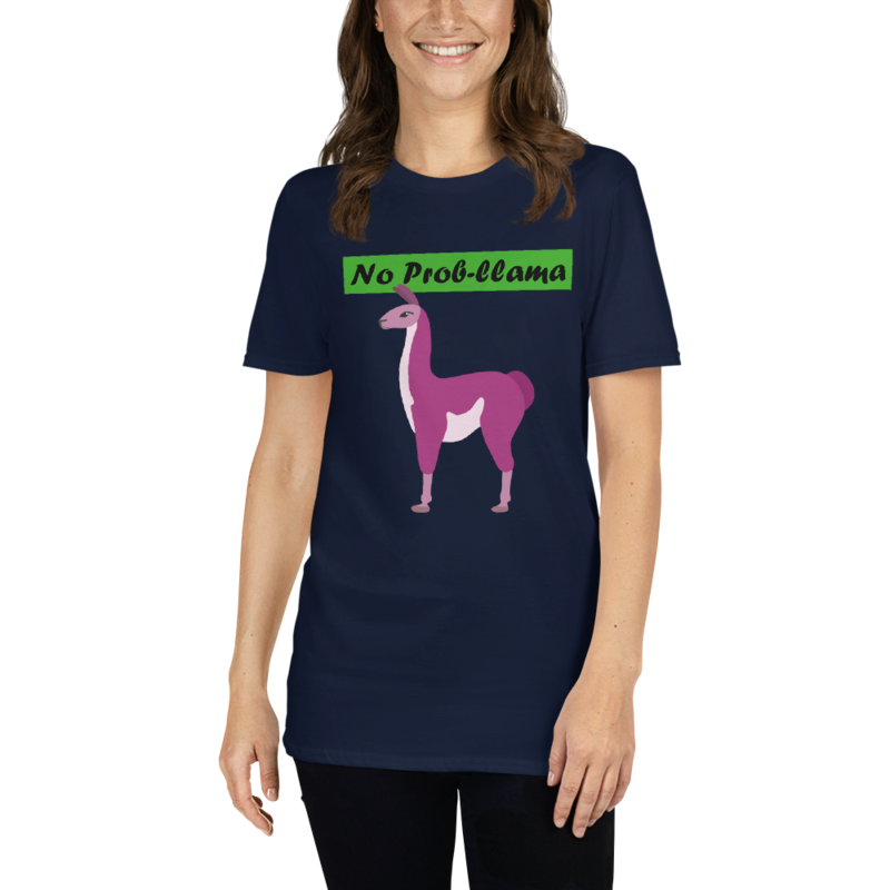 No Prob-Llama Funny Alpaca Llamas Short-Sleeve Unisex T-Shirt