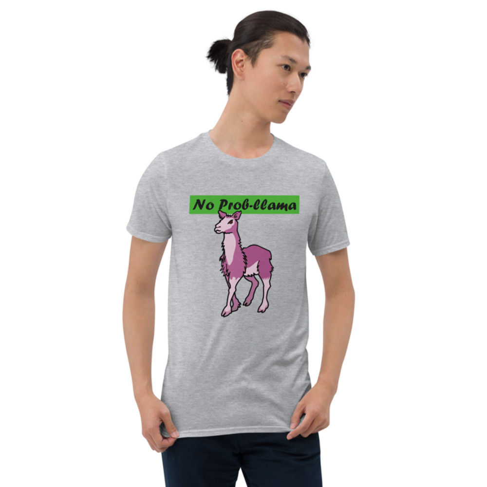 No Prob-Llama Funny Alpaca Llamas Short-Sleeve Unisex T-Shirt