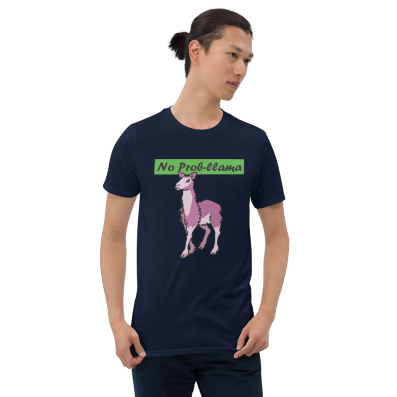 No Prob-Llama Funny Alpaca Llamas Short-Sleeve Unisex T-Shirt