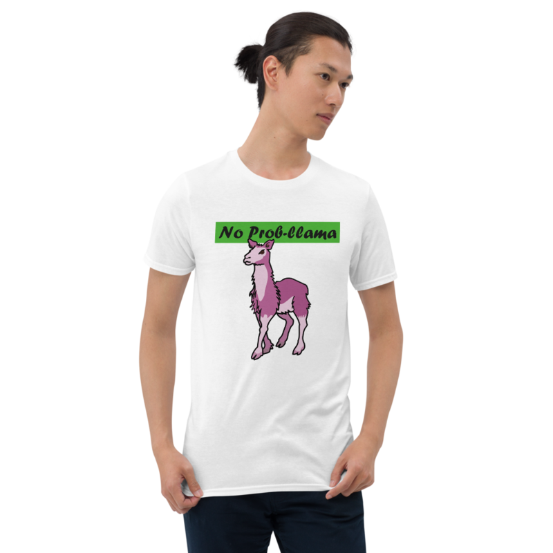 No Prob-Llama Funny Alpaca Llamas Short-Sleeve Unisex T-Shirt