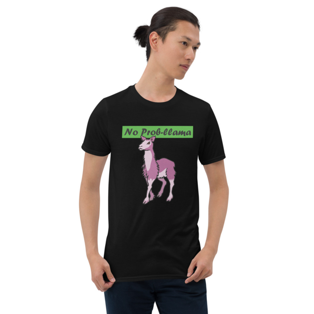 No Prob-Llama Funny Alpaca Llamas Short-Sleeve Unisex T-Shirt