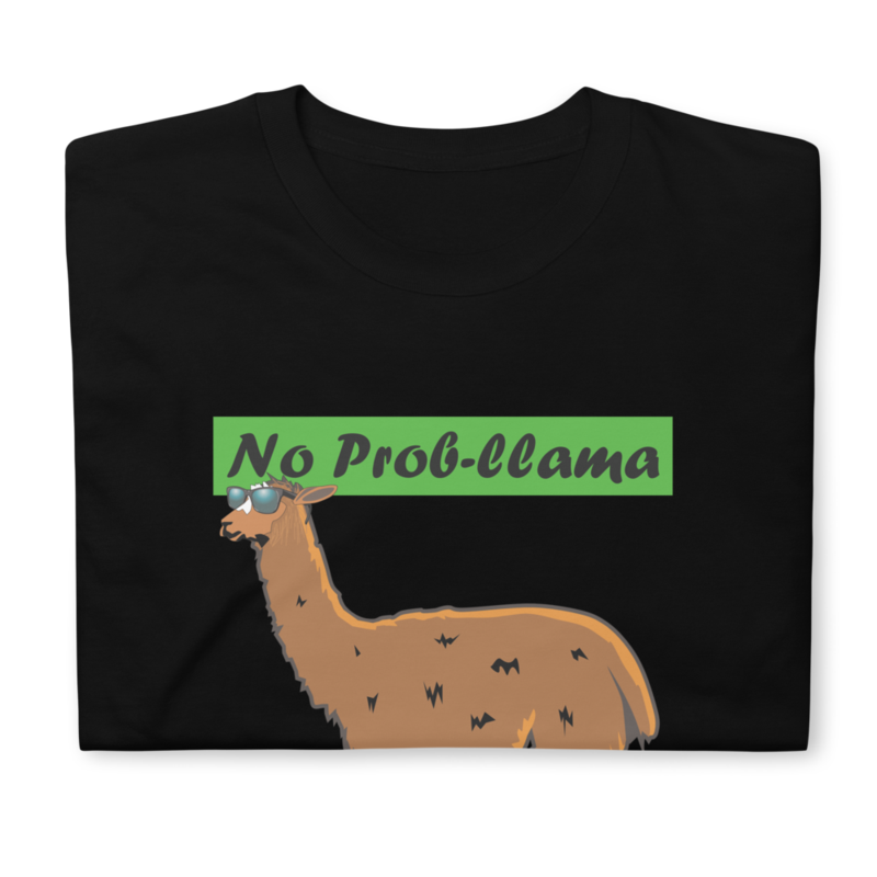 No Prob-Llama Funny Alpaca Llamas Short-Sleeve Unisex T-Shirt
