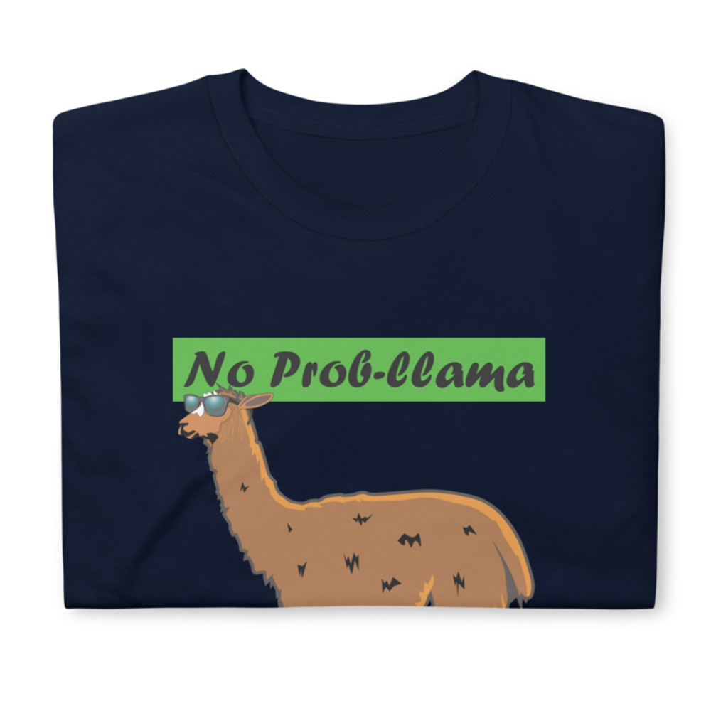 No Prob-Llama Funny Alpaca Llamas Short-Sleeve Unisex T-Shirt