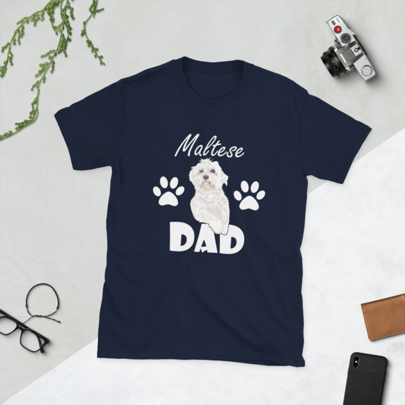 Maltese dad Short-Sleeve Unisex T-Shirt