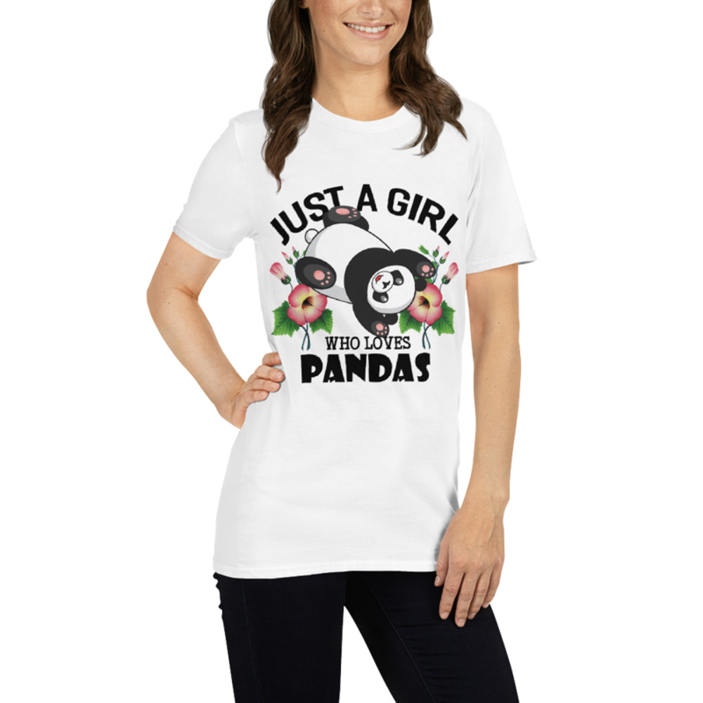 just a girl who loves panda Short-Sleeve Unisex T-Shirt