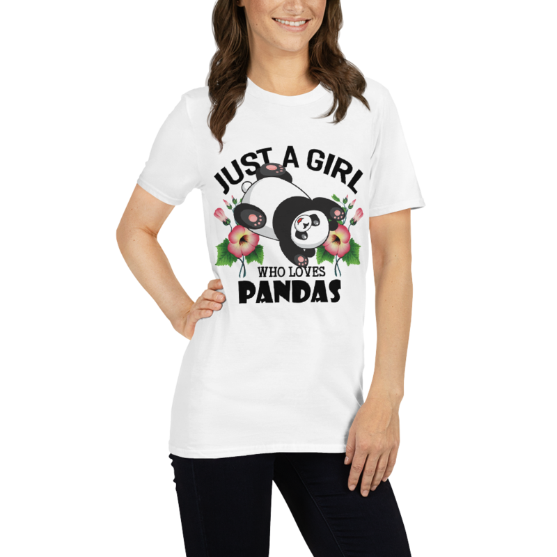 just a girl who loves panda Short-Sleeve Unisex T-Shirt