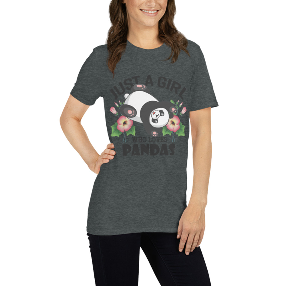 just a girl who loves panda Short-Sleeve Unisex T-Shirt