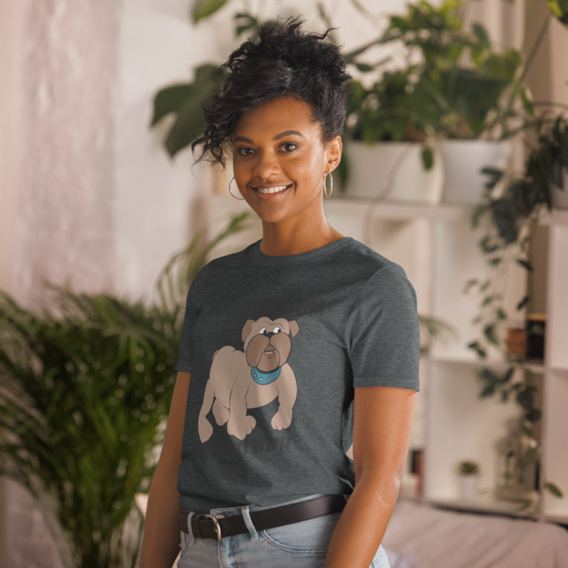 bulldog mom don't mess with me Short-Sleeve Unisex T-Shirt