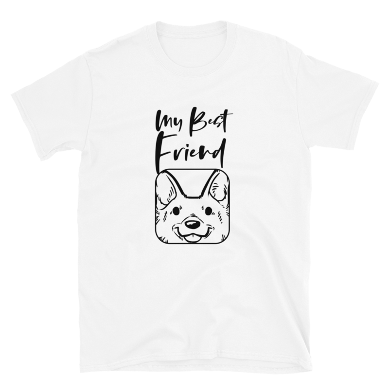 My Best Friend Is A German Shepherd T-Shirt Short-Sleeve Unisex T-Shirt
