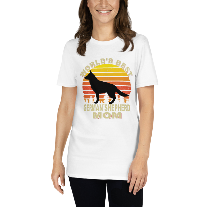World's Best German Shepherd mom Dog Owner Shirt Short-Sleeve Unisex T-Shirt
