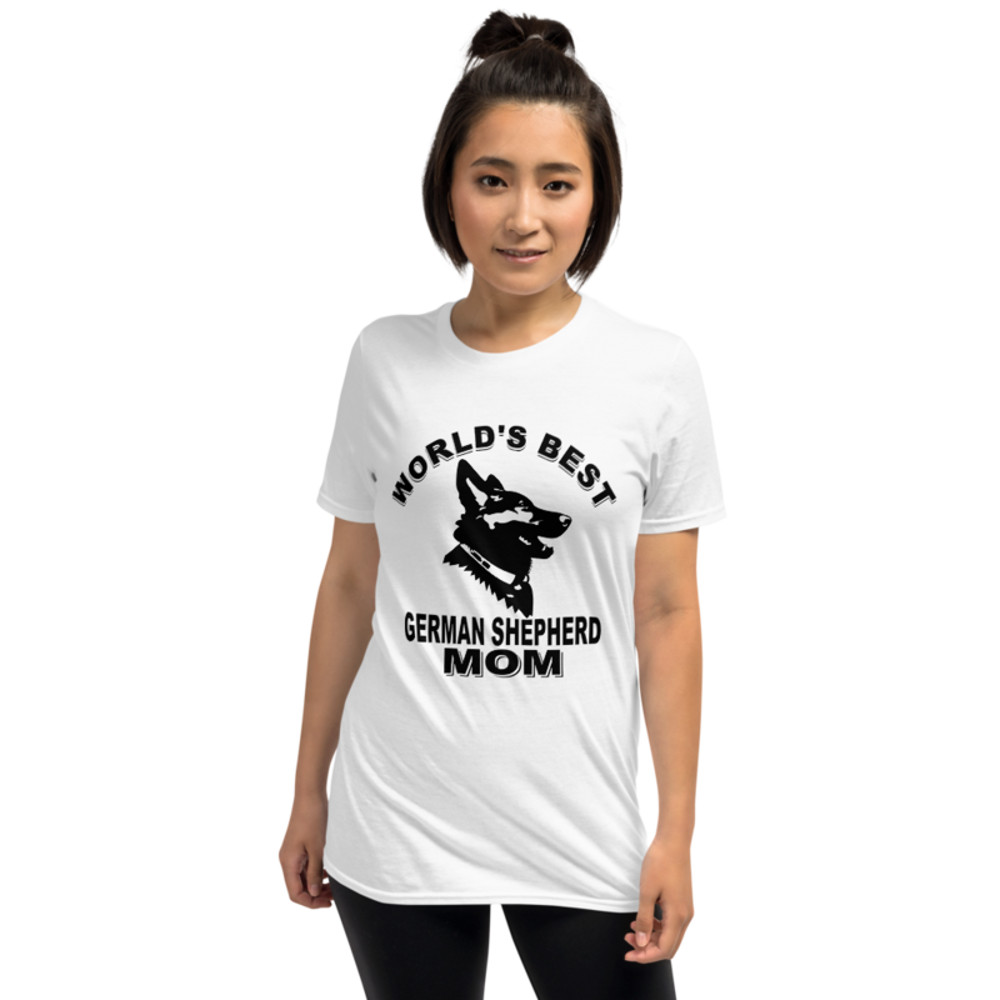 World's Best German Shepherd mom Dog Owner Shirt Short-Sleeve Unisex T-Shirt