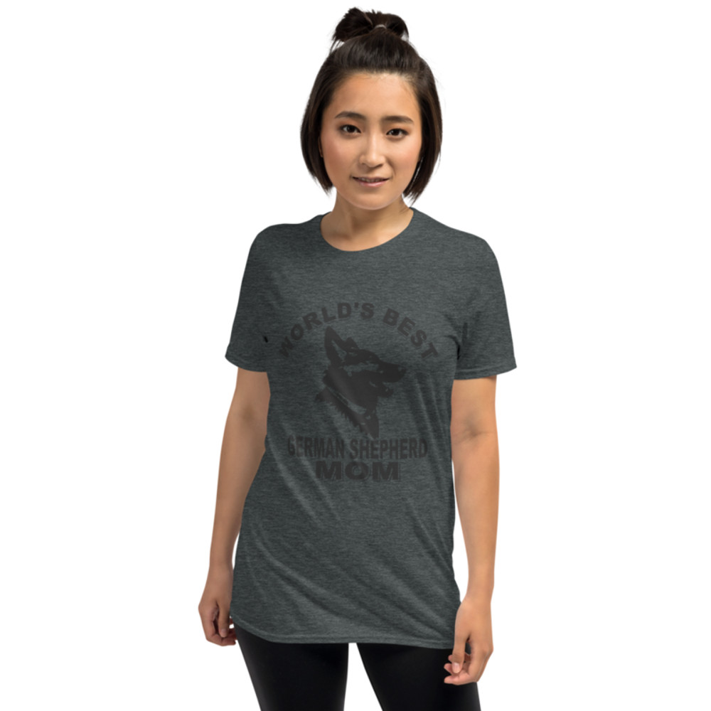 World's Best German Shepherd mom Dog Owner Shirt Short-Sleeve Unisex T-Shirt