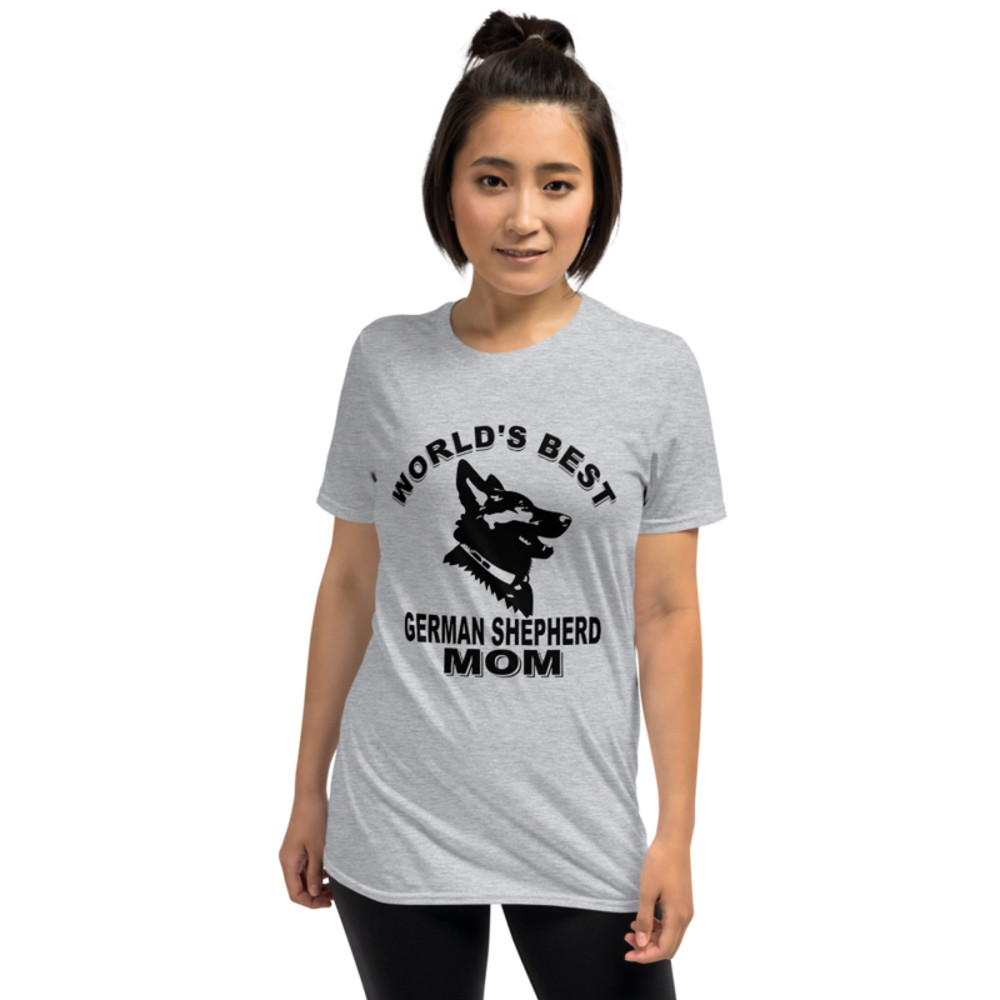 World's Best German Shepherd mom Dog Owner Shirt Short-Sleeve Unisex T-Shirt