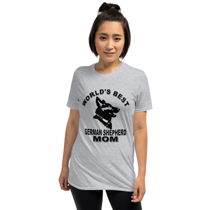 World's Best German Shepherd mom Dog Owner Shirt Short-Sleeve Unisex T-Shirt