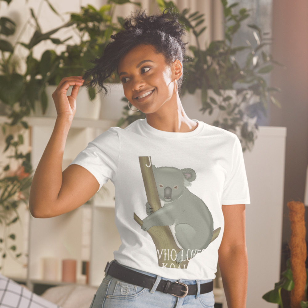 Just a Girl Who Loves Koala: Perfect Koala Lover Gift For Girl.Short-Sleeve Unisex T-Shirt