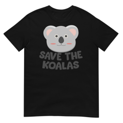 save the koalas cute australian koala t-shirt short-sleeve unisex t-shirt