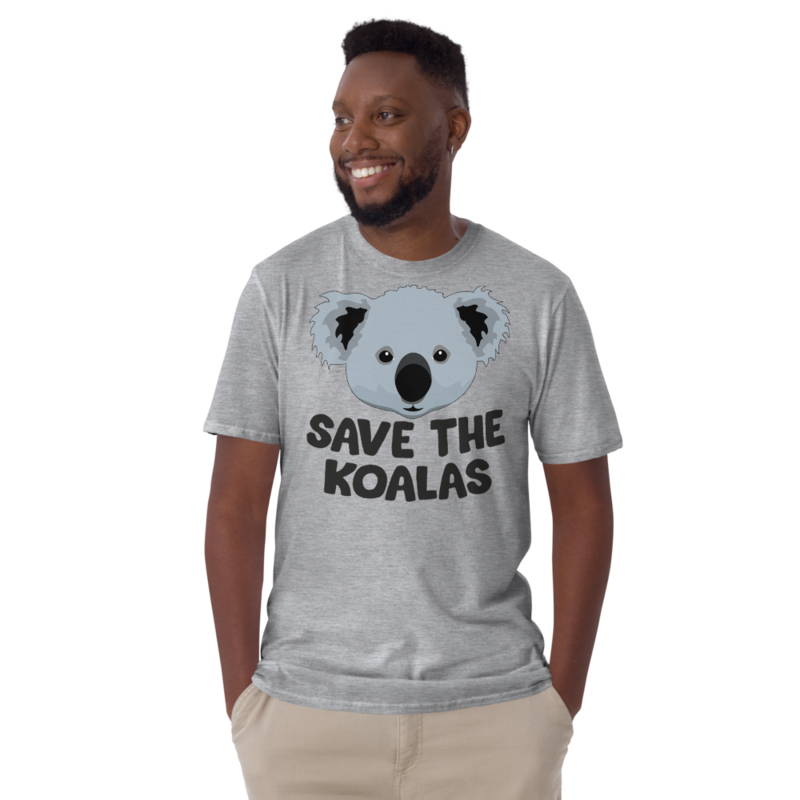 Save the Koalas Cute Australian Koala T-Shirt Short-Sleeve Unisex T-Shirt