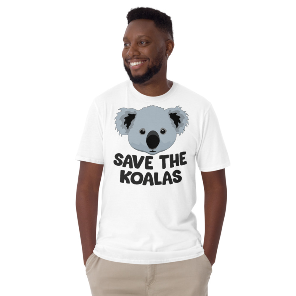 Save the Koalas Cute Australian Koala T-Shirt Short-Sleeve Unisex T-Shirt