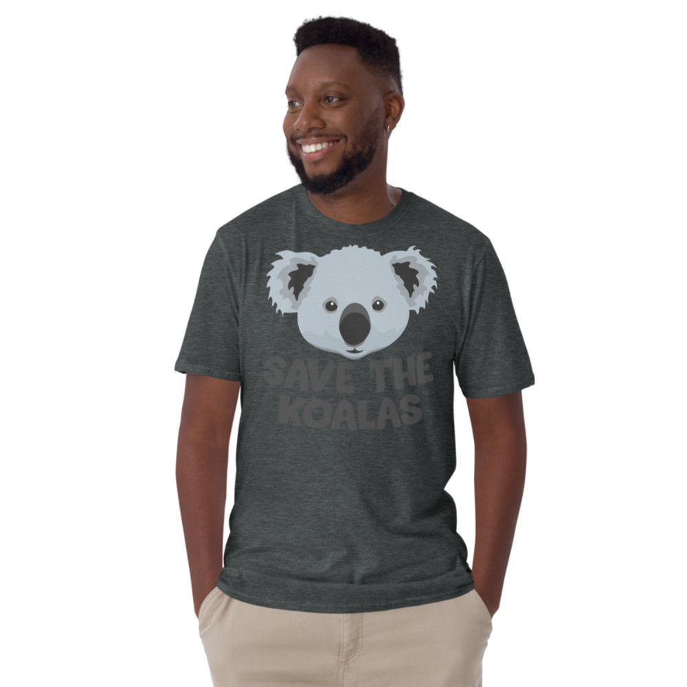 Save the Koalas Cute Australian Koala T-Shirt Short-Sleeve Unisex T-Shirt