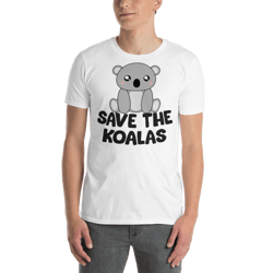 save the koalas cute australian koala t-shirt short-sleeve unisex t-shirt