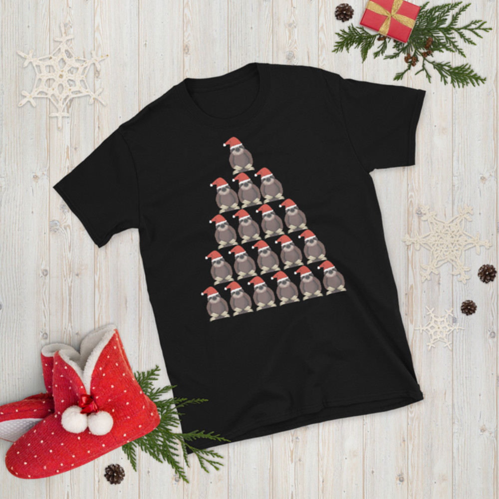 sloth pyramid christmas Short-Sleeve Unisex T-Shirt