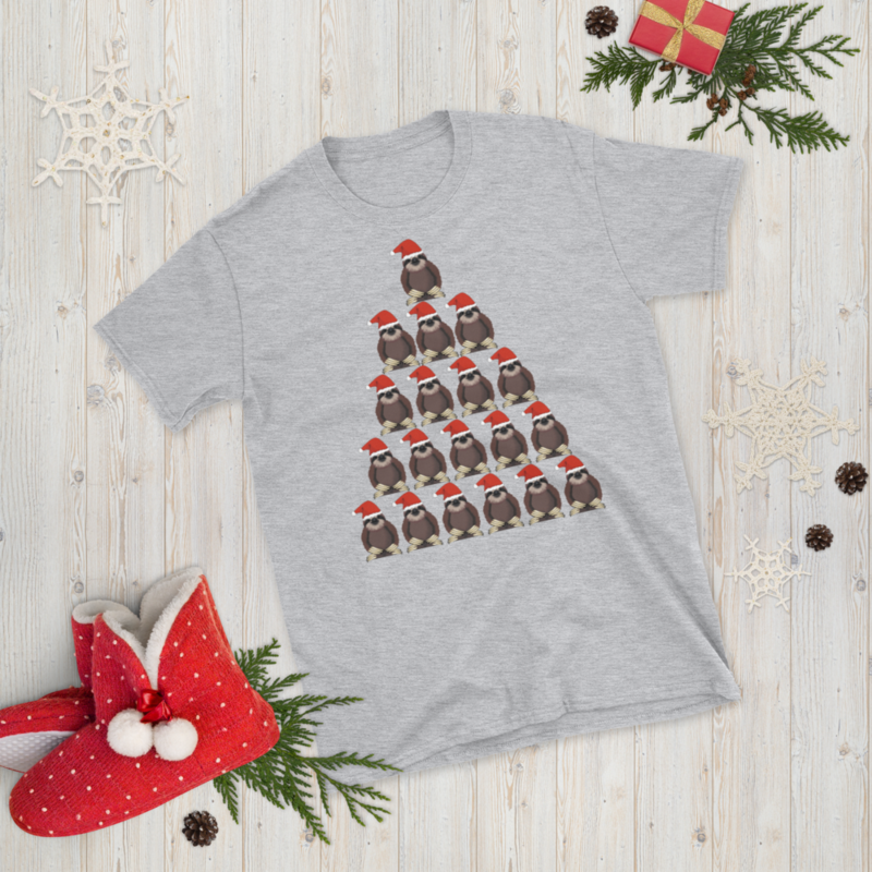 sloth pyramid christmas Short-Sleeve Unisex T-Shirt
