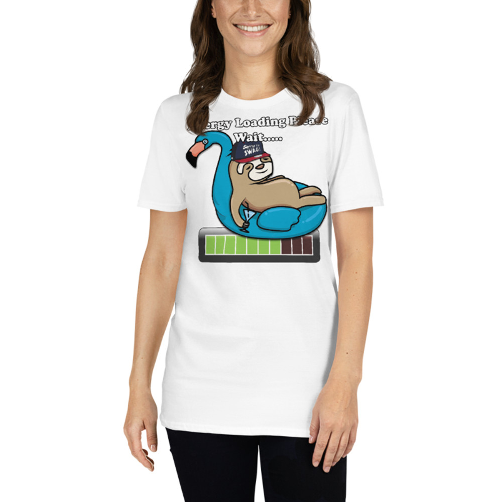 ENERGY LOADING PLEASE WAIT FUNNY SLOTH Short-Sleeve Unisex T-Shirt