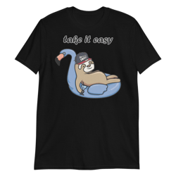 take it easy." cute sloth short-sleeve unisex t-shirt