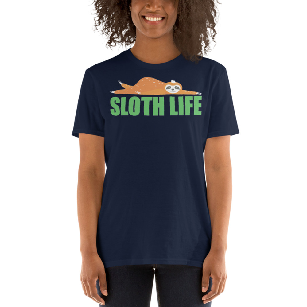 sloth life cute sloth tshirt Short-Sleeve Unisex T-Shirt