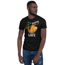 sloth life t-shirt short-sleeve unisex t-shirt