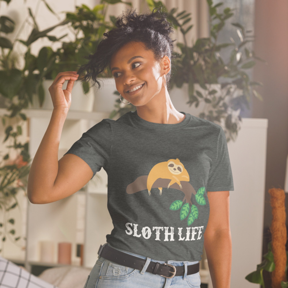 sloth life cute sloth tshirt Short-Sleeve Unisex T-Shirt