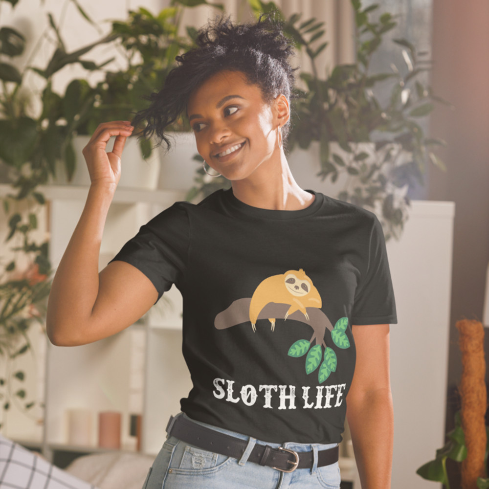 sloth life cute sloth tshirt Short-Sleeve Unisex T-Shirt
