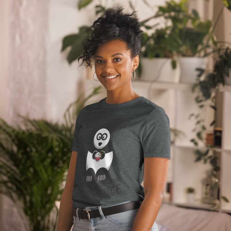 Exercise I Thought You Said Extra Rice Panda Bear T-Shirt