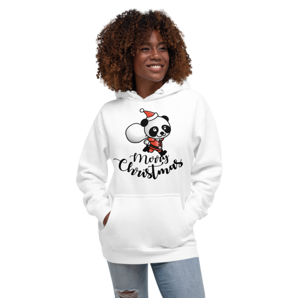 PANDA CLAUS, PANDA BEAR, MERRY CHRISTMAS, CHRISTMAS, XMAS T-Shirt Unisex Hoodie