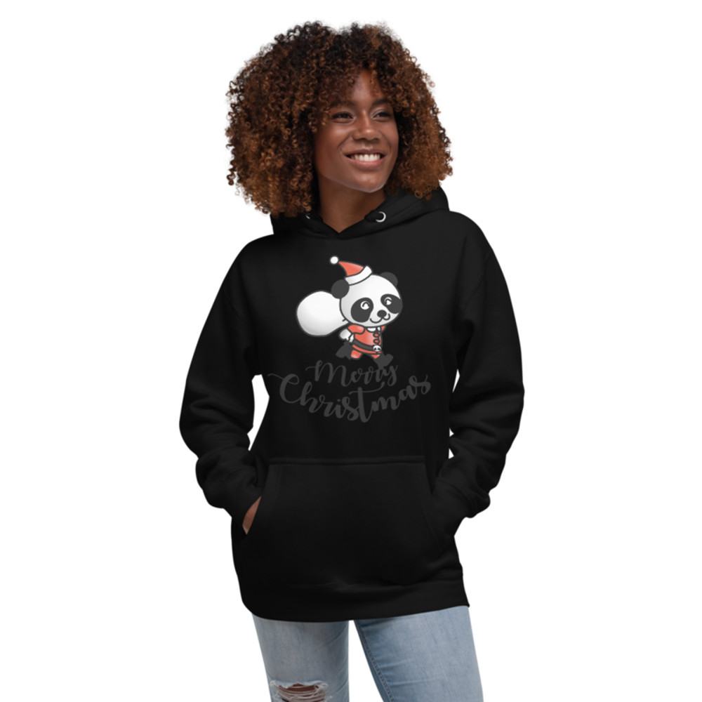 PANDA CLAUS, PANDA BEAR, MERRY CHRISTMAS, CHRISTMAS, XMAS T-Shirt Unisex Hoodie