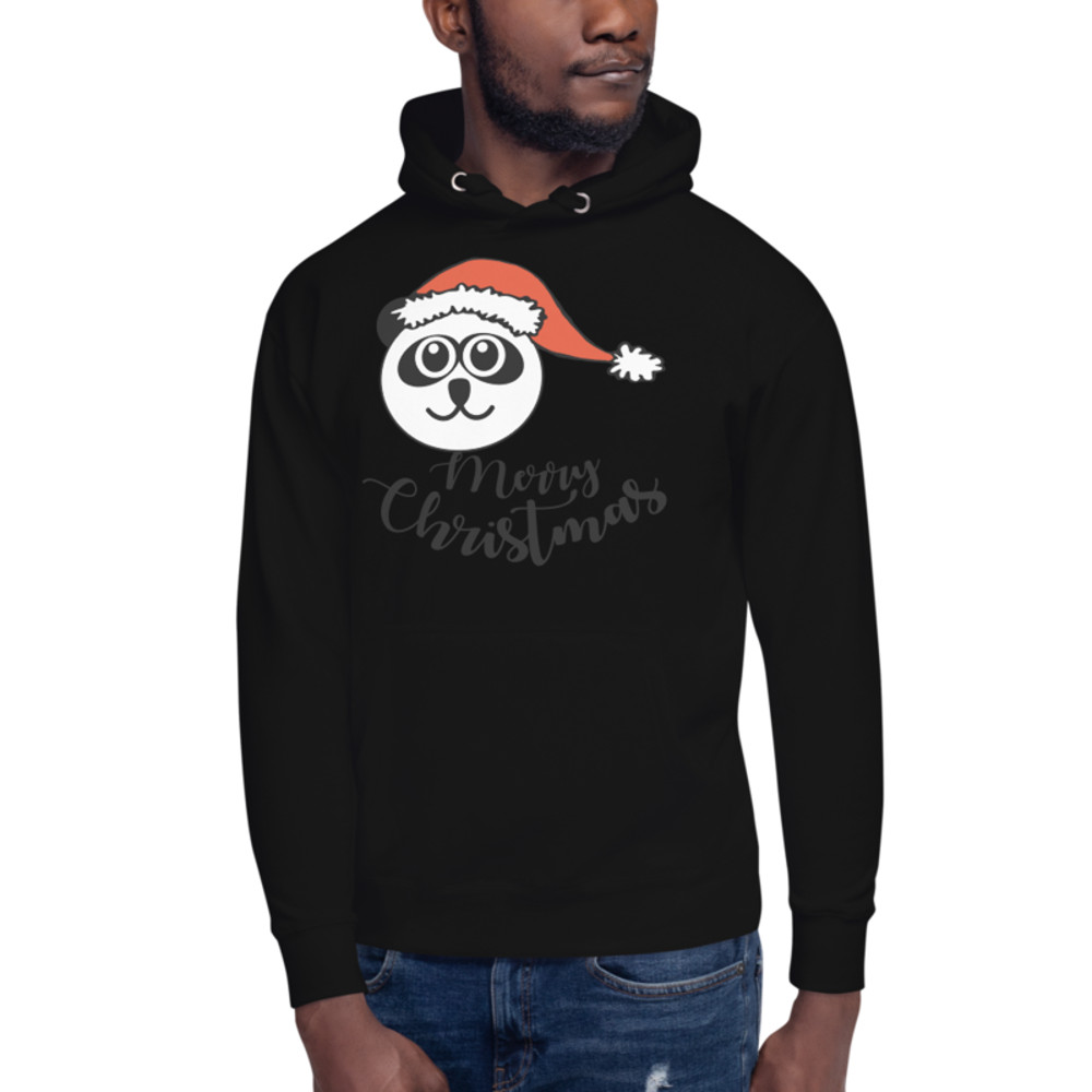 PANDA CLAUS, PANDA BEAR, MERRY CHRISTMAS, CHRISTMAS, XMAS T-Shirt Unisex Hoodie