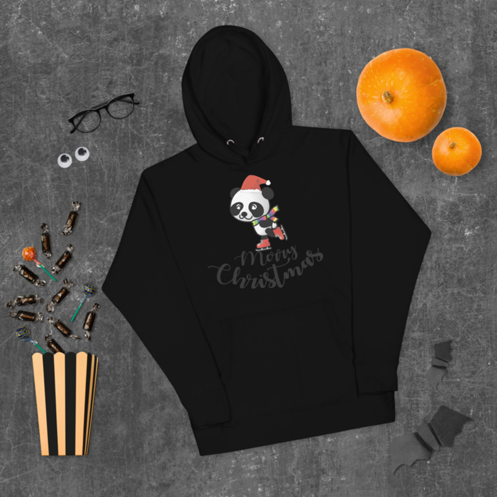 PANDA CLAUS, PANDA BEAR, MERRY CHRISTMAS, CHRISTMAS, XMAS T-Shirt Unisex Hoodie