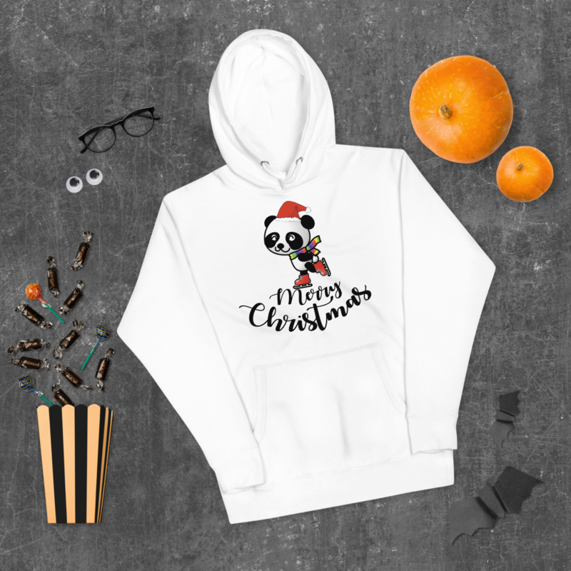 PANDA CLAUS, PANDA BEAR, MERRY CHRISTMAS, CHRISTMAS, XMAS T-Shirt Unisex Hoodie