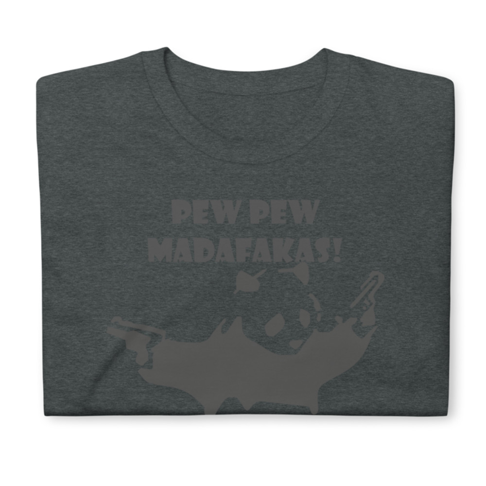 pew pew madafakas Funny Panda Short-Sleeve Unisex T-Shirt