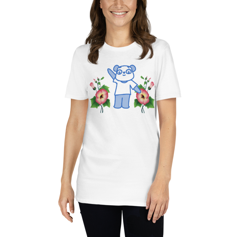 Just Girl Who Loves Pandas - Cute Kawaii Panda Lover Short-Sleeve Unisex T-Shirt