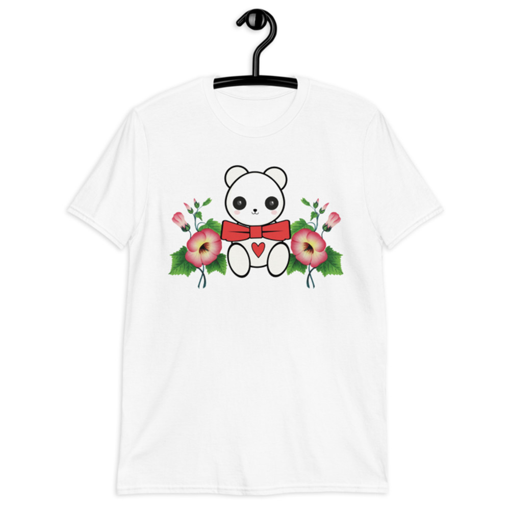 Just Girl Who Loves Pandas - Cute Kawaii Panda Lover Short-Sleeve Unisex T-Shirt